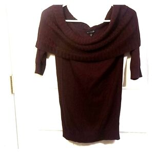 EXPRESS:XS, OFF SHOULDER SWEATER PURPLE